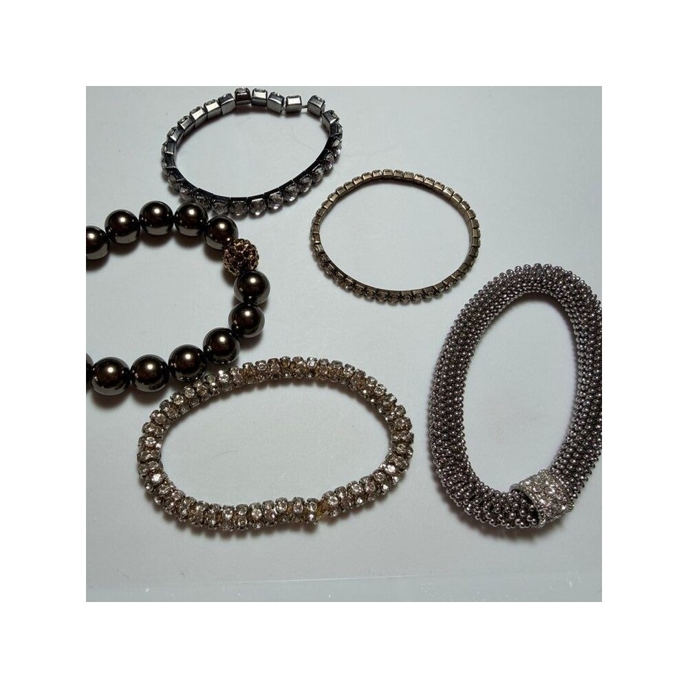 Set of Stretch Sparkly Bracelets